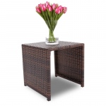 Lauko staliukas NORA brown/brown mat