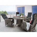 Lauko baldų komplektas 120x75cm ALMA 4+1 VINTAGE GREY