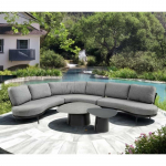 Lauko baldų komplektas DURBAN kampinė sofa ir du staliukai