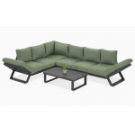 Kampinis lauko baldų komplektas TROFĖJUS žalias