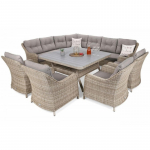 Lauko baldų komplektas WINTSOR DINING BEIGE / BEIGE MELANGE