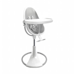 Maitinimo kėdutė BLOOM FRESCO CHROME WHITE + sidabrinis įdėklas