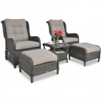 Pinti lauko baldai VIENNA DUO PREMIUM DARK GREY
