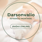 DARSONVALIO aparato mokymai kosmetologams (procedūros demonstracija su modeliu) ĮRA&Scaron;AS