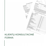 Kliento konsultacinė forma veido procedūroms