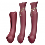 Karalienės rinkinys PulseWave G Ta&scaron;ko vibratorius Wine Red