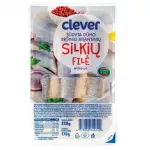 CLEVER Sūdyta atlantinių silkių filė dūmo skonio aliejuje 220 g