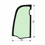 Stiklas durų vir&scaron;utinis JCB 827/80397