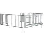 250311 4 dalių tvora 5 vietų nameliui su kibirėlių laikikliais