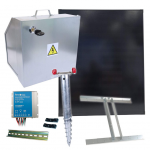 Apsauginės dėžės ir saulės baterijos 200W komplektas FSE-FSS-001-CZ