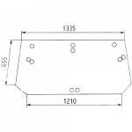 Stiklas galinis Case CH130 650S34671072