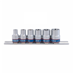 Galvučių rinkinys TORX E 3/8" 6vnt (E8&ndash;E18) King Tony