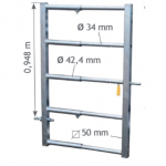 Vartai teleskopiniai 0.70-1.15m 5 vamzdžių &Oslash;42.4mm