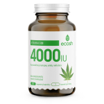 Ecosh vitaminas D3 4000 IU, su kanapių sėklų miltais, 90 kapsulių