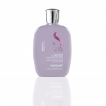 AlfaParf Milano Semi Di Lino Smoothing Low glotninantis &scaron;ampūnas &scaron;iurk&scaron;tiems, besipučiantiems plaukams, 250 ml.