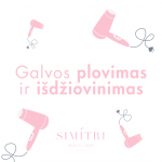 Galvos plovimas ir i&scaron;džiovinimas