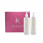 Korban S.O.S Repair rinkinys plaukų priežiūrai: &scaron;ampūnas ir kaukė, 2&times;450 ml.