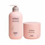 Reborn Hair Smoothing plaukų rinkinys &scaron;ampūnas ir kaukė, 500 ml + 250 ml.