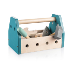 Medinis žaisliukas Įrankių dėžė Mėlynas