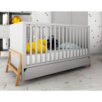 Lotta Gray vaiki&scaron;ka lovelė 70x140 su stalčiumi