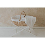 Rinkinys: Mozės krep&scaron;ys Percy su čiužiniu+stovas+tekstilė Snow