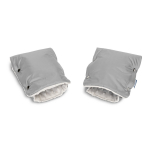 Vežimėlio pir&scaron;tinės žiemai - MINKY GLOVE/MUFF GREY