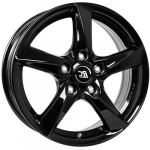 Ratlankis RC-DESIGN R16x6 5x100 ET 45 CB 57 (Glossy Black)