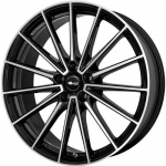 Ratlankis BROCK R19x8 5x108 ET 55 CB 63 (Black Front Polished)