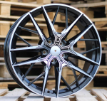 Ratlankis RACINGLINE H5080 R18x8 5x120 ET 45 CB 72.6 (Black Polished) (700 kg)