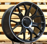 Ratlankis RACINGLINE Y1188 R19x8.5 5x112 ET 38 CB 66.6 (Black Matt Polished Lip) (850 kg)