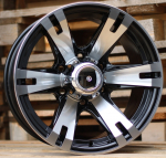Ratlankis RACINGLINE BK311 R16x8 5x114.3 ET -10 CB 83.1 (Black Polished) (765 kg)