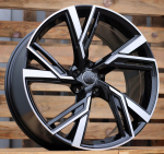 Ratlankis RACINGLINE B1571 R19x8.5 5x112 ET 30 CB 66.5 (Black Polished) (700 kg)