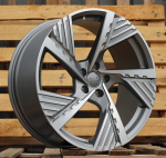 Ratlankis RACINGLINE I5639 R22x9.5 5x112 ET 36 CB 66.5 (Grey Polished Half Matt) (955 kg)