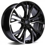 Ratlankis CARBONADO R16x7 5x112 ET 42 CB 57 (Black Front Polished) (675 kg)