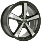 Ratlankis DIEWE WHEELS Trina NER R18x8 5x108 ET 45 CB 72 (Black Inox) (680 kg)