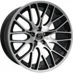 Ratlankis DIEWE WHEELS Fina NEM R20x10 5x112 ET 39 CB 66.6 (Black Machined) (900 kg)