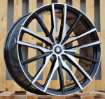 Ratlankis RACINGLINE B5464 R20x10.5 5x112 ET 40 CB 66.6 (Black Polished Powder Coating) (850 kg)