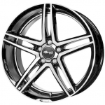 Ratlankis BROCK R18x8 5x100 ET 38 CB 63 (Glossy Black Fully Polished)