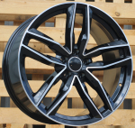 Ratlankis RACINGLINE BK690 R21x9 5x130 ET 50 CB 71.6 (Black Polished) (850 kg)