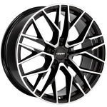 Ratlankis CARMANI R16x6.5 5x100 ET 38 CB 63 (Black Polish) (690 KG kg)