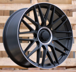 Ratlankis RACINGLINE Y0207 R21x10 5x112 ET 40 CB 66.6 (Black Half Matt Polished Lip) (950 kg)