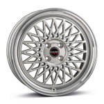 Ratlankis BORBET R17x7 4x108 ET 20 CB 65 (Silver Rim Polished) (625 KG kg)