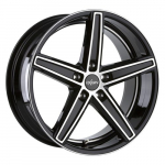 Ratlankis OXIGIN R22x11.5 5x112 ET 60 CB 66 (Black Full Polish) (890 KG kg)