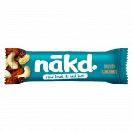 Karamelės skonio vaisių ir rie&scaron;utų batonėlis su jūros druska &ndash; NĀKD, 35g
