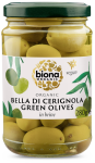 Ekologi&scaron;kos žaliosios alyvuogės "Bella Di Cerignola" sūryme &ndash; Biona, 280 g