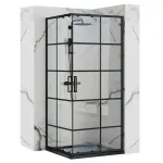 Du&scaron;o kabina Rea Concept Black 80x80, 90x90cm, 80x100cm &ndash; Dydis: 80x100x190cm