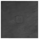 Du&scaron;o padėklas Rock Black su sifonu 90x90, 90x120, 80x100, 80x120 cm &ndash; Dydis: 80x100