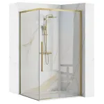 Du&scaron;o kabina Rea Solar Brush Gold &ndash; Dydis: 90x90