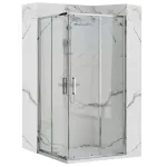 Du&scaron;o kabina REA Punto Chrom 80x80, 90x90cm, 80x100cm &ndash; Dydis: 80x100x190cm