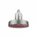 HigherDose Red Light Showerhead Filter du&scaron;o galvutė su raudonos &scaron;viesos ir NIR technologija - Sidabrinė